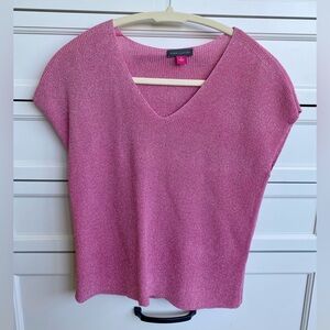 Vince Camuto Metallic Detail Sweater Top S